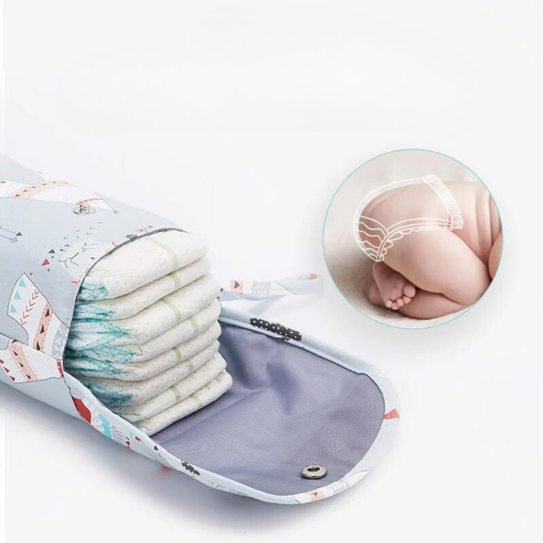Babyluiertas voor onderweg
