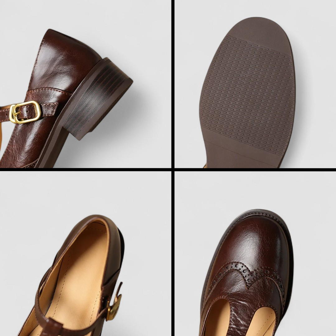 Mary Jane-schoenen met lage hak