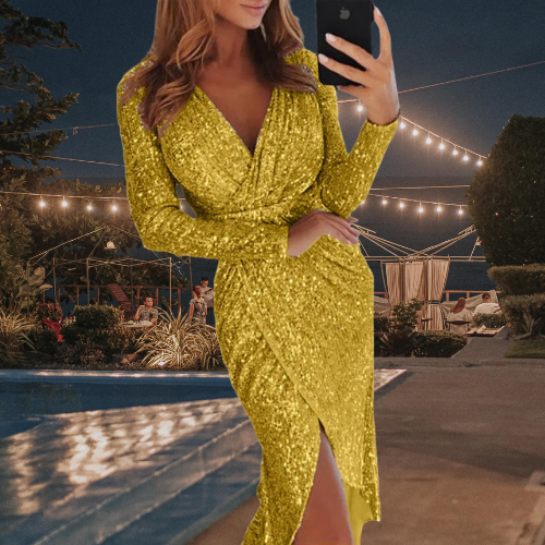 Betoverende glitterjurk