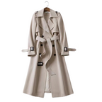 Dames trenchcoat met dubbele knopen
