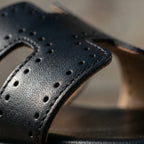 Open herensandaal met klittenbandsluiting