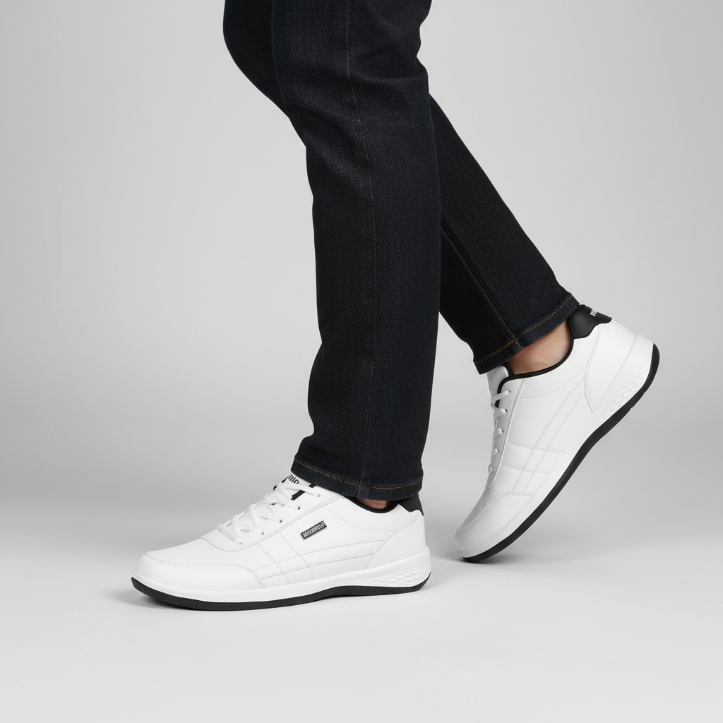 Heren sneaker van PU leer