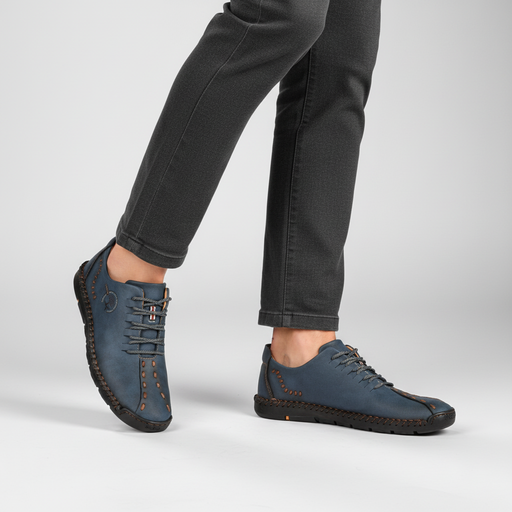 Heren sneaker van leer