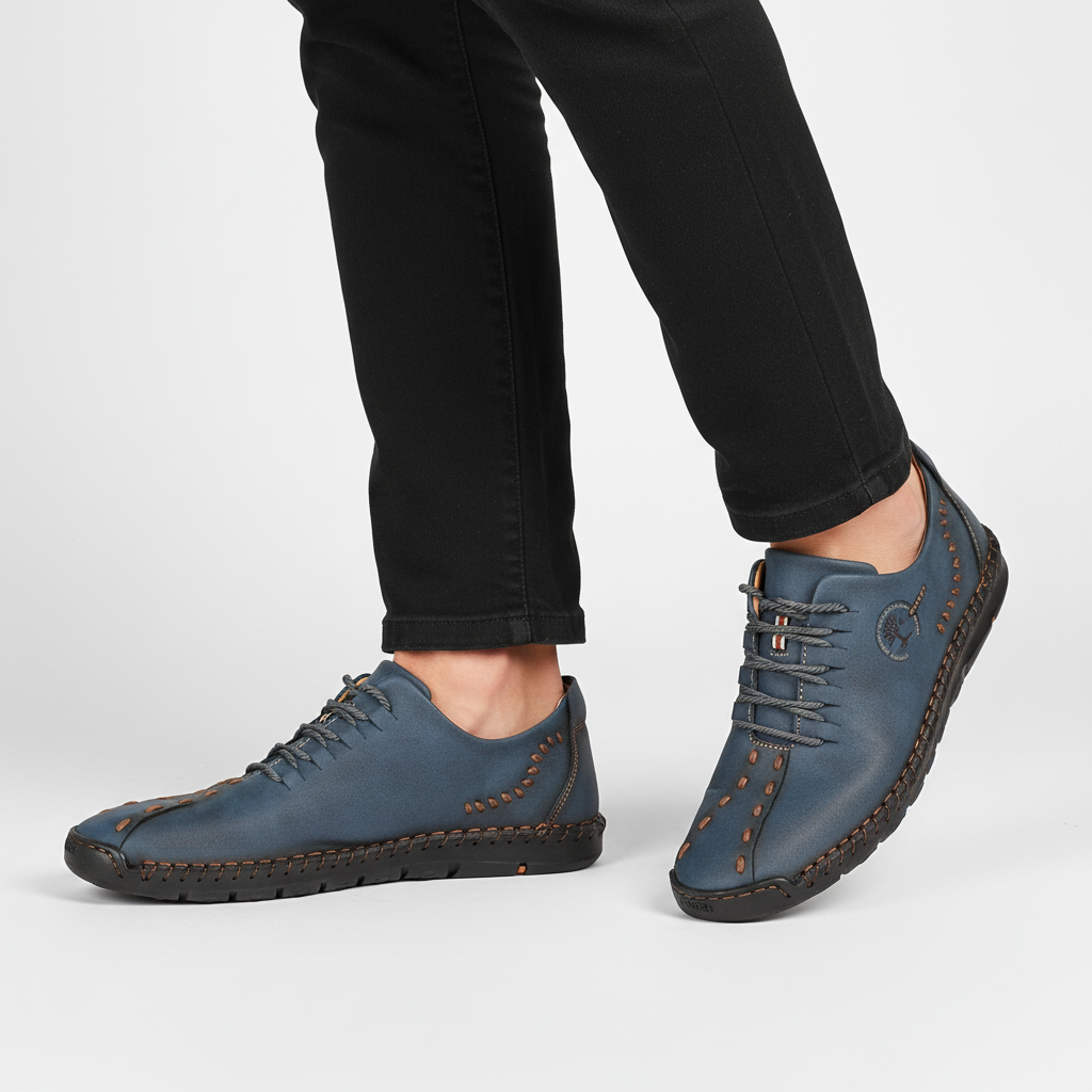 Heren sneaker van leer