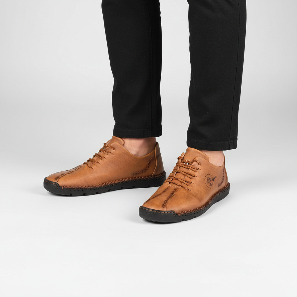 Heren sneaker van leer