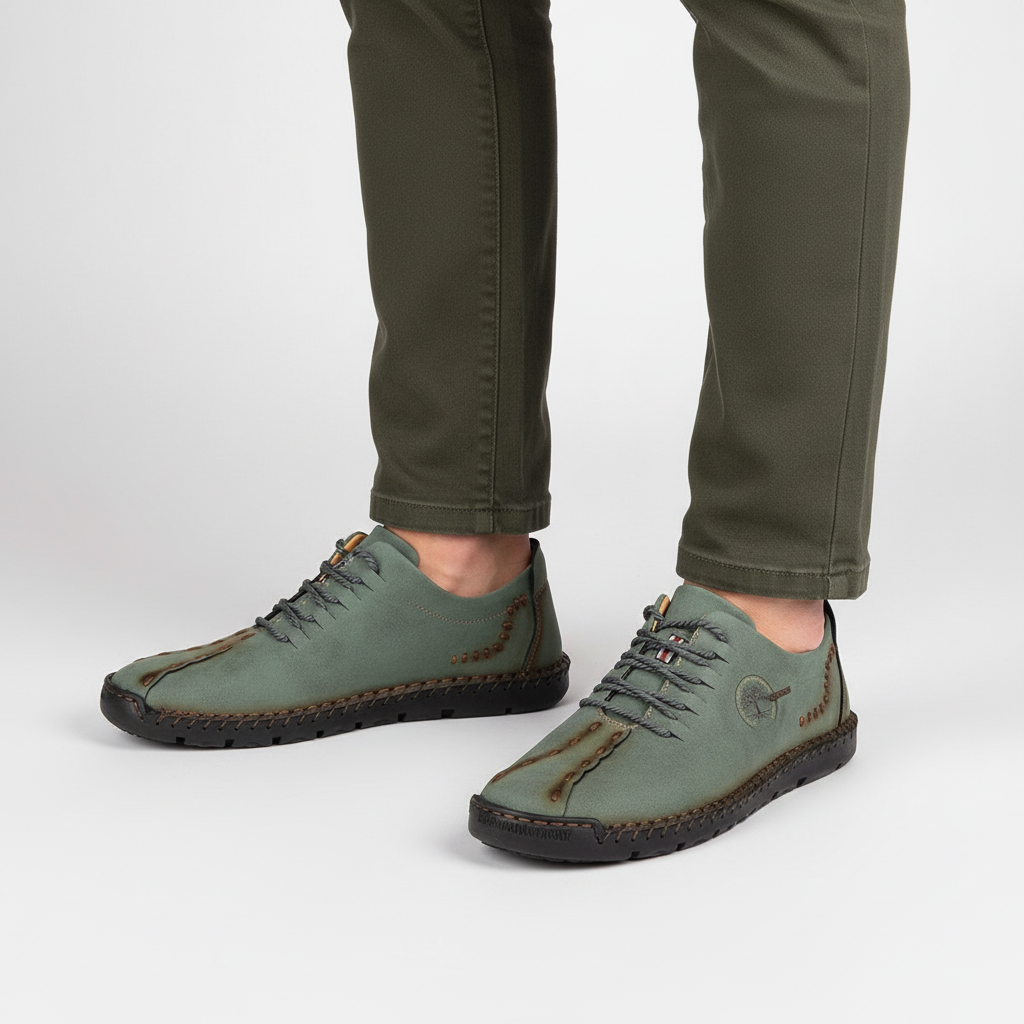 Heren sneaker van leer