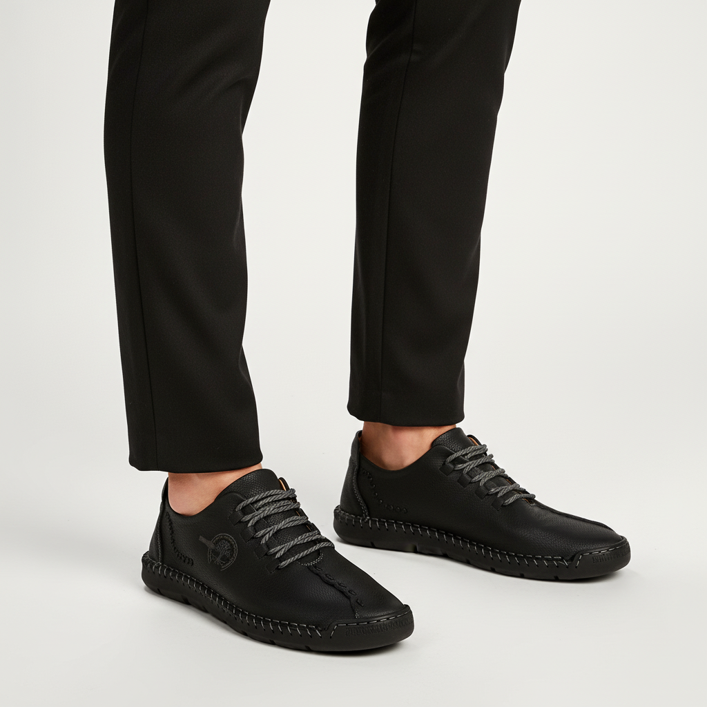 Heren sneaker van leer