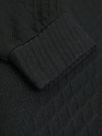 Heren gebreide outdoor trui met patches