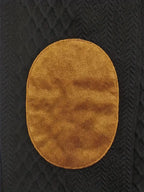 Heren gebreide outdoor trui met patches