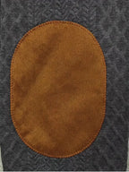 Heren gebreide outdoor trui met patches