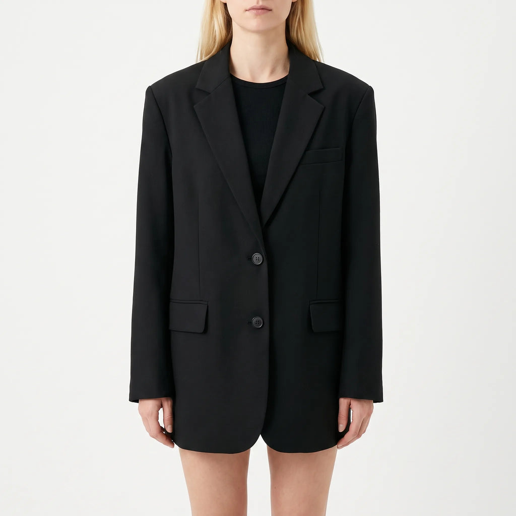 Oversize blazer met enkele knoop