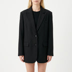 Oversize blazer met enkele knoop