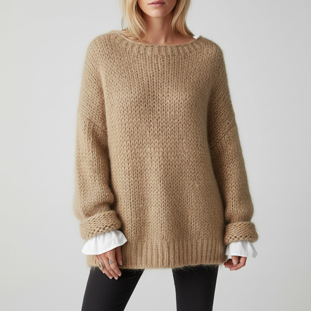 Oversized damespullover