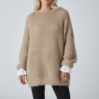 Oversized damespullover