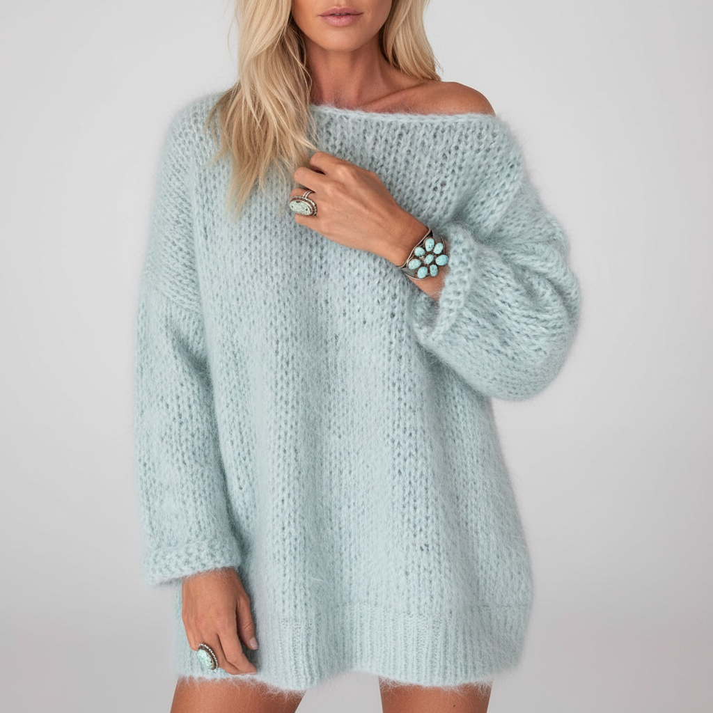Oversized damespullover