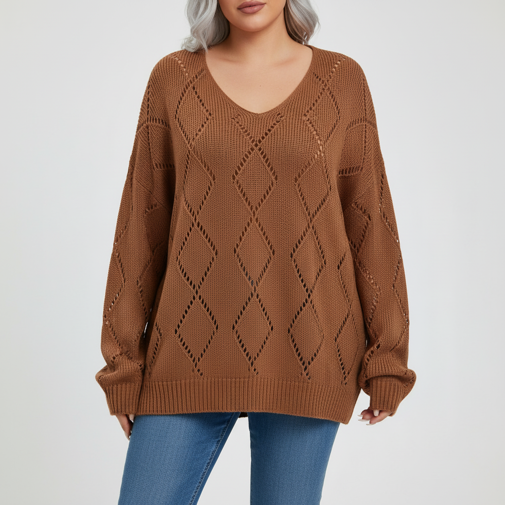 Oversized dames trui