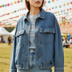 Oversized denimjacke