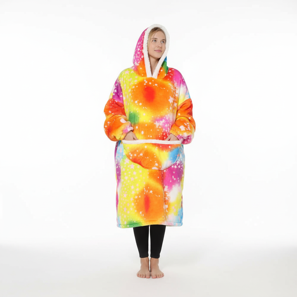Oversized fleece deken