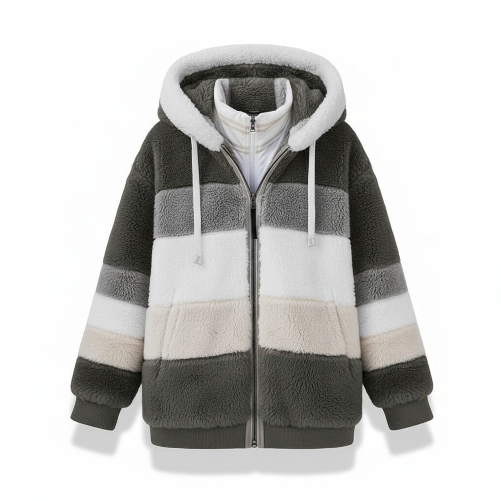 Oversized fleece-vest
