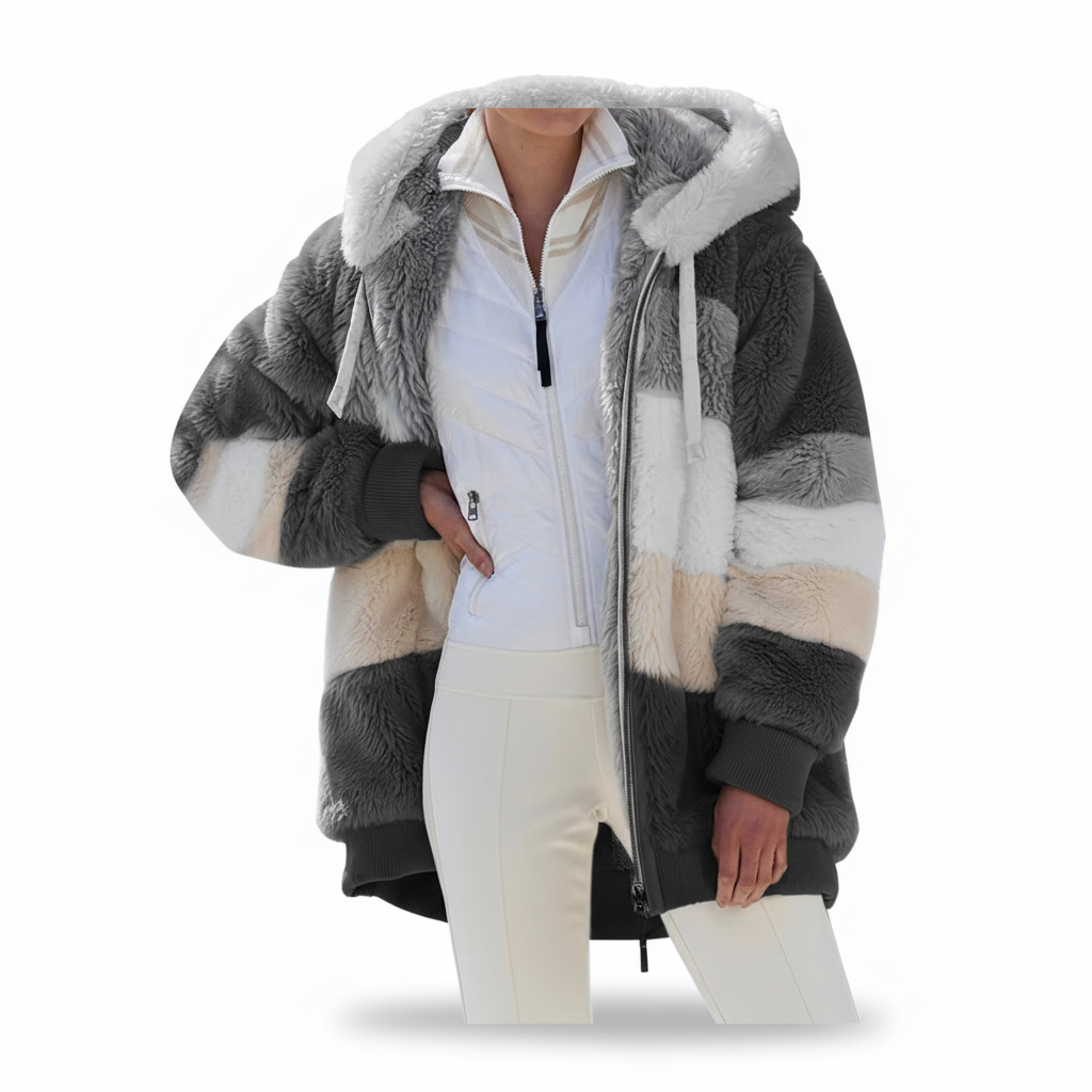 Oversized fleece-vest