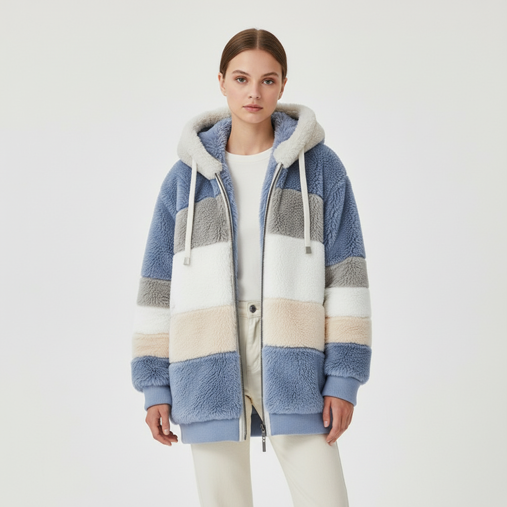 Oversized fleece-vest