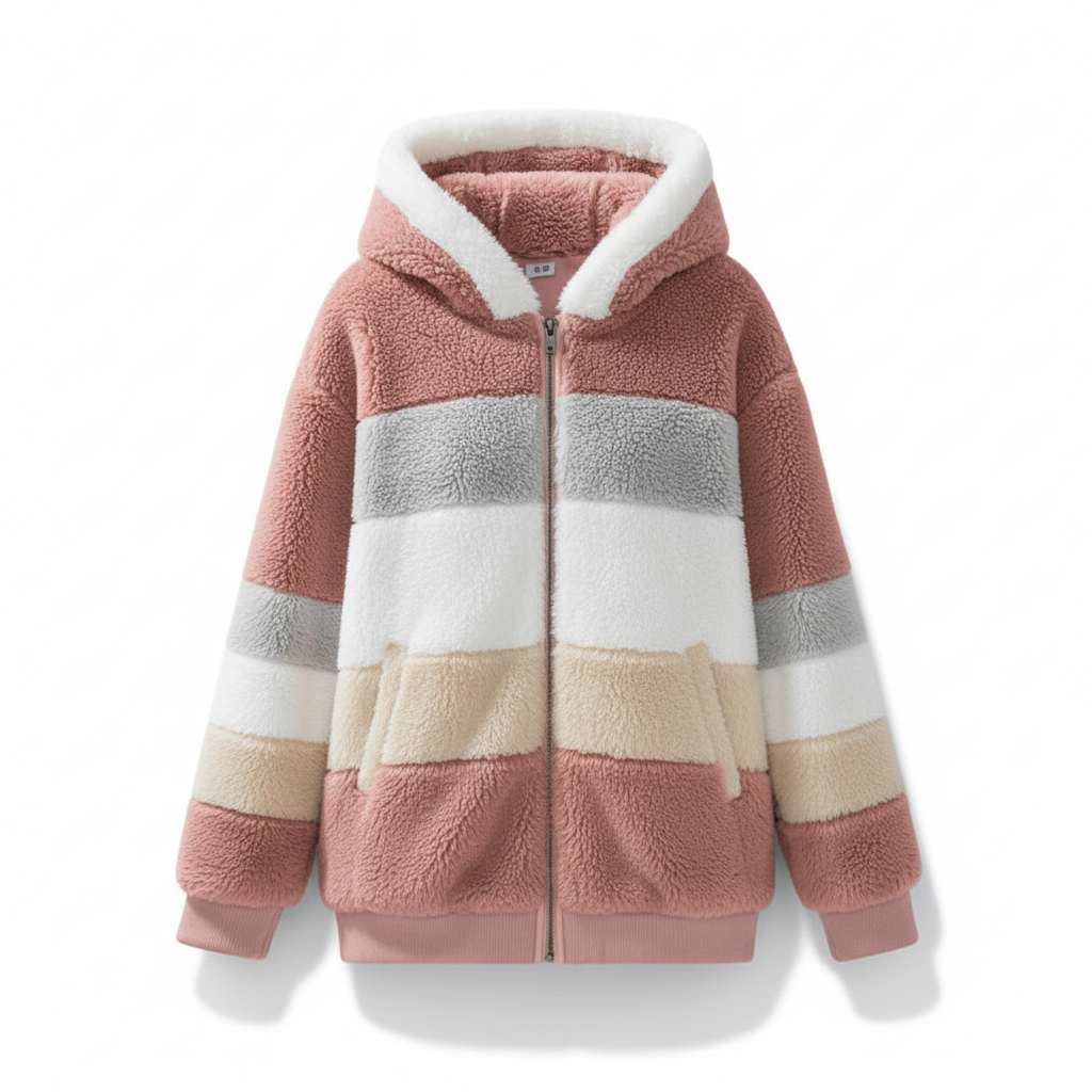 Oversized fleece-vest
