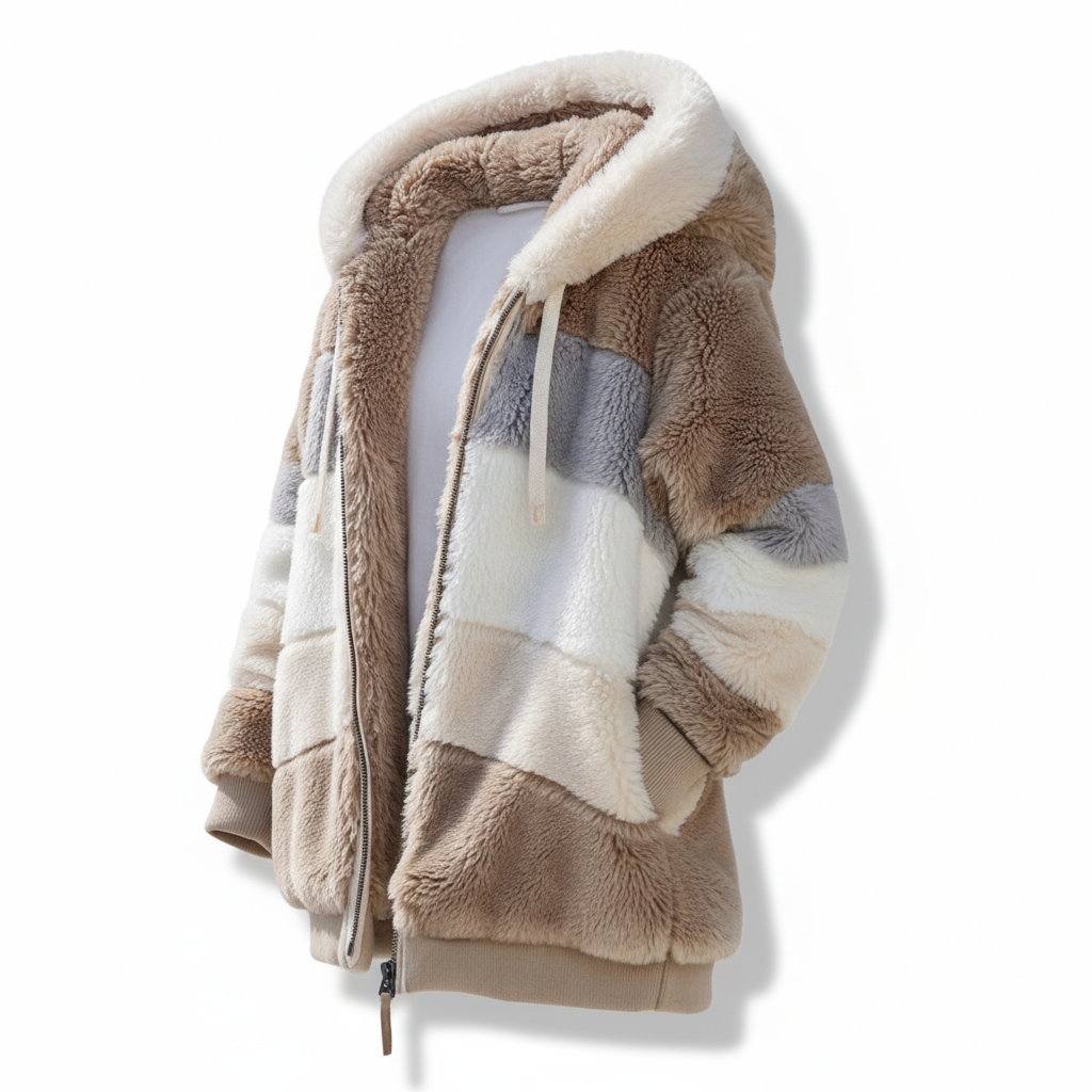 Oversized fleece-vest