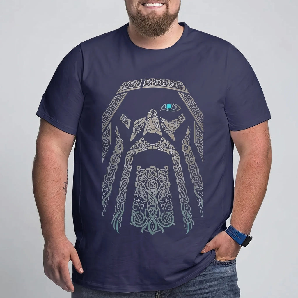 Oversized noorse print T-shirt big & tall