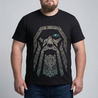 Oversized noorse print T-shirt big & tall — afbeelding 31