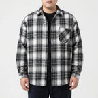 Oversized geruit overhemd met lange mouwen