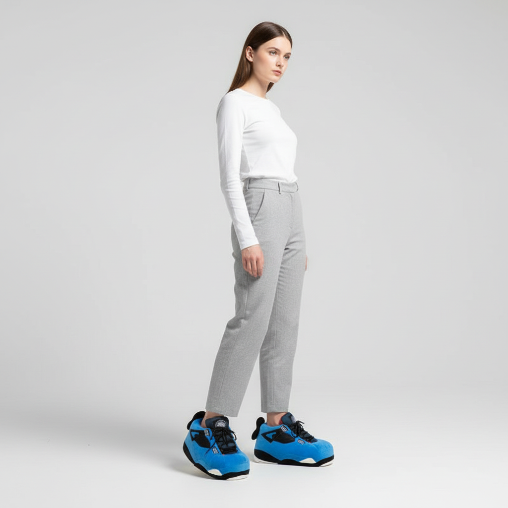 Oversized sneaker huisschoenen