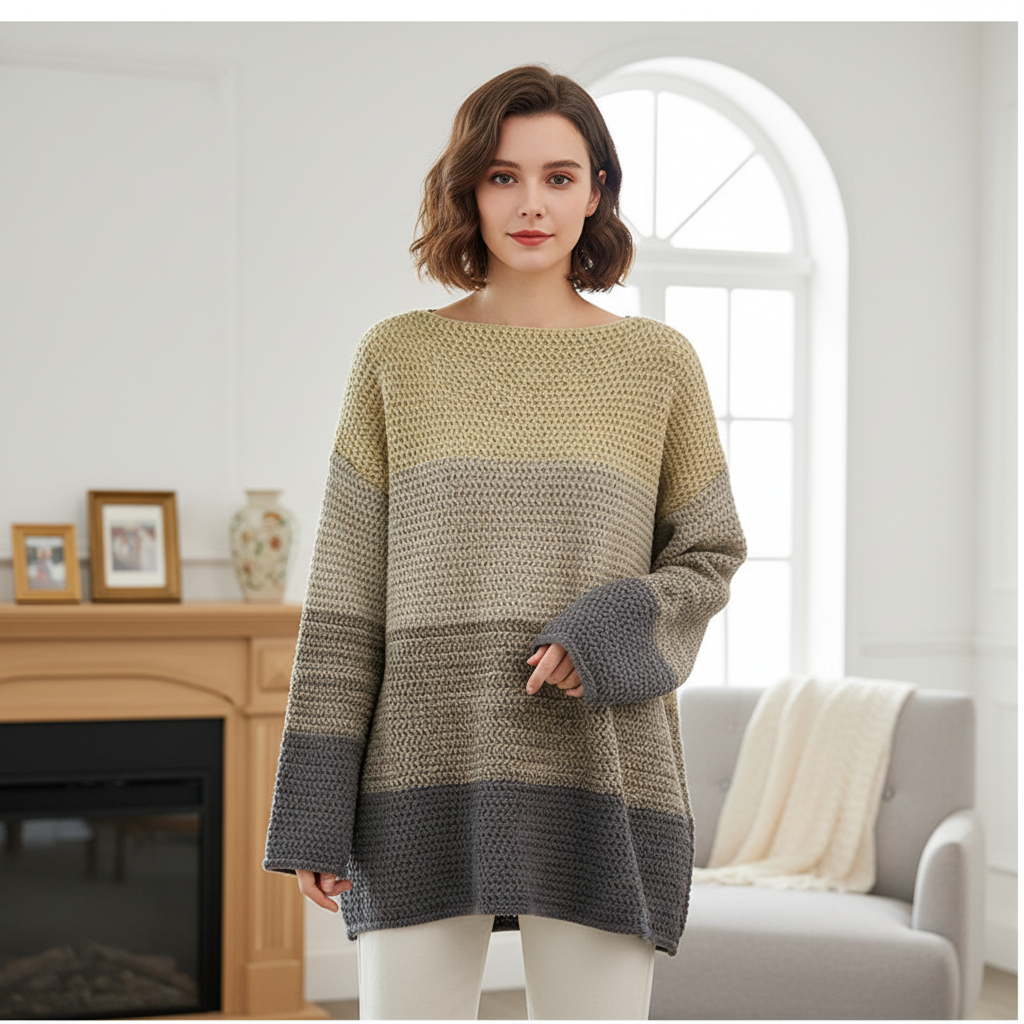 Oversized breipullover