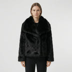 Oversized winterjas met bontlook