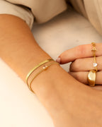 Geboortesteenarmband met hartvorm