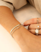 Geboortesteenarmband met hartvorm