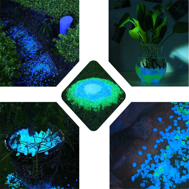 Glow in the dark kiezels – materiaal: Fotoluminescent pigment + milieuvriendelijke hars — afbeelding 4