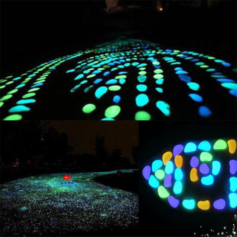 Glow in the dark kiezels – materiaal: Fotoluminescent pigment + milieuvriendelijke hars — afbeelding 3