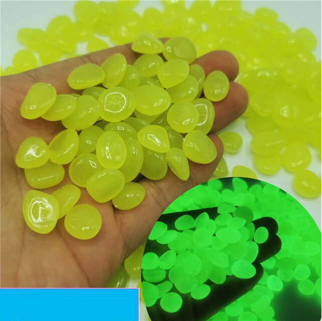 Glow in the dark kiezels – materiaal: Fotoluminescent pigment + milieuvriendelijke hars — afbeelding 9