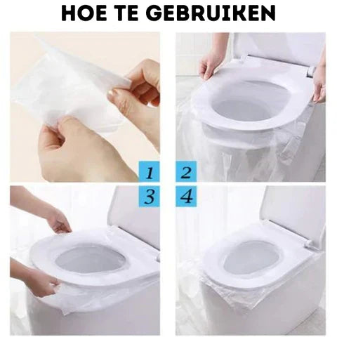 Hygiënische wegwerp toiletbril hoes