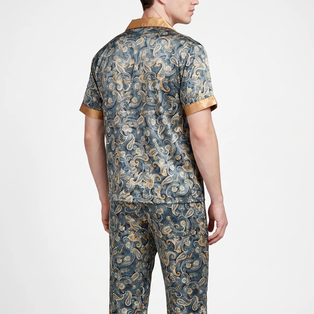 Paisley-print loungewearset voor heren