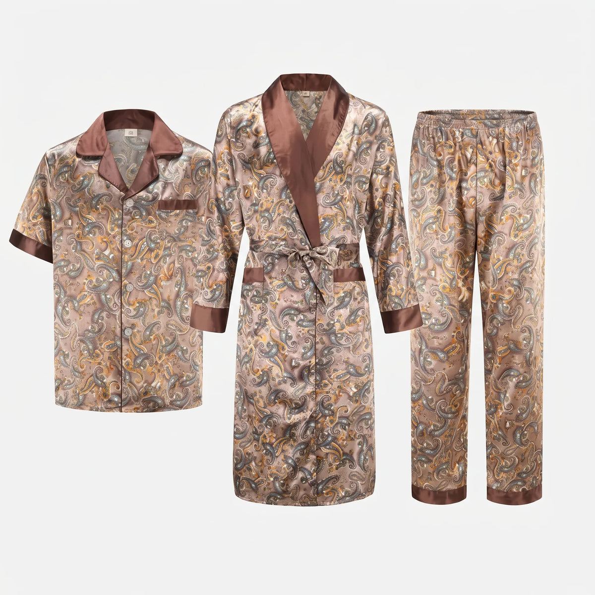 Paisley-print loungewearset voor heren