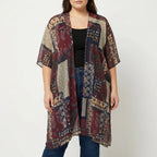 Plus-size boho-stijl strandjas