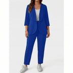 Blazer- en broekset voor grote maten