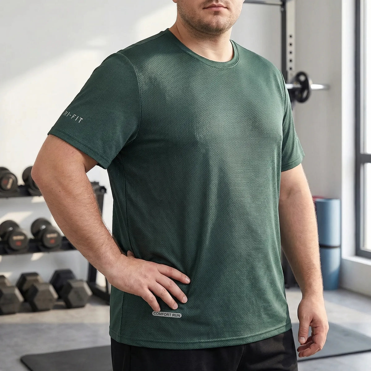 Plus-size ademend casual T-shirt