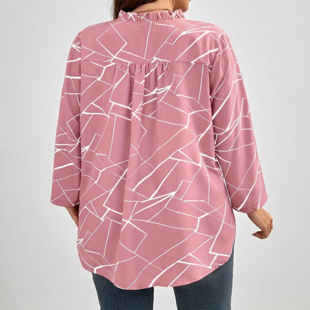Casual modetop voor grote maten