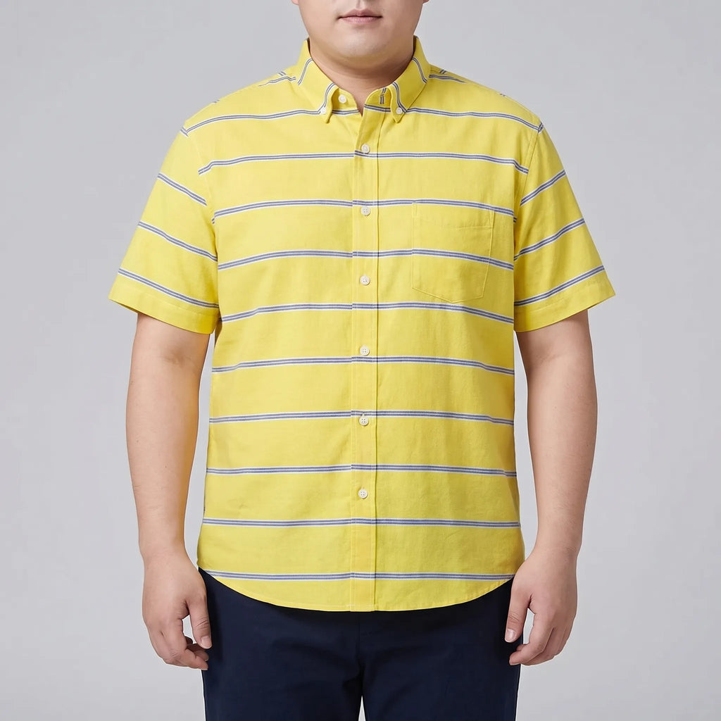 Designer casualshirt in plusmaat