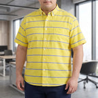 Designer casualshirt in plusmaat