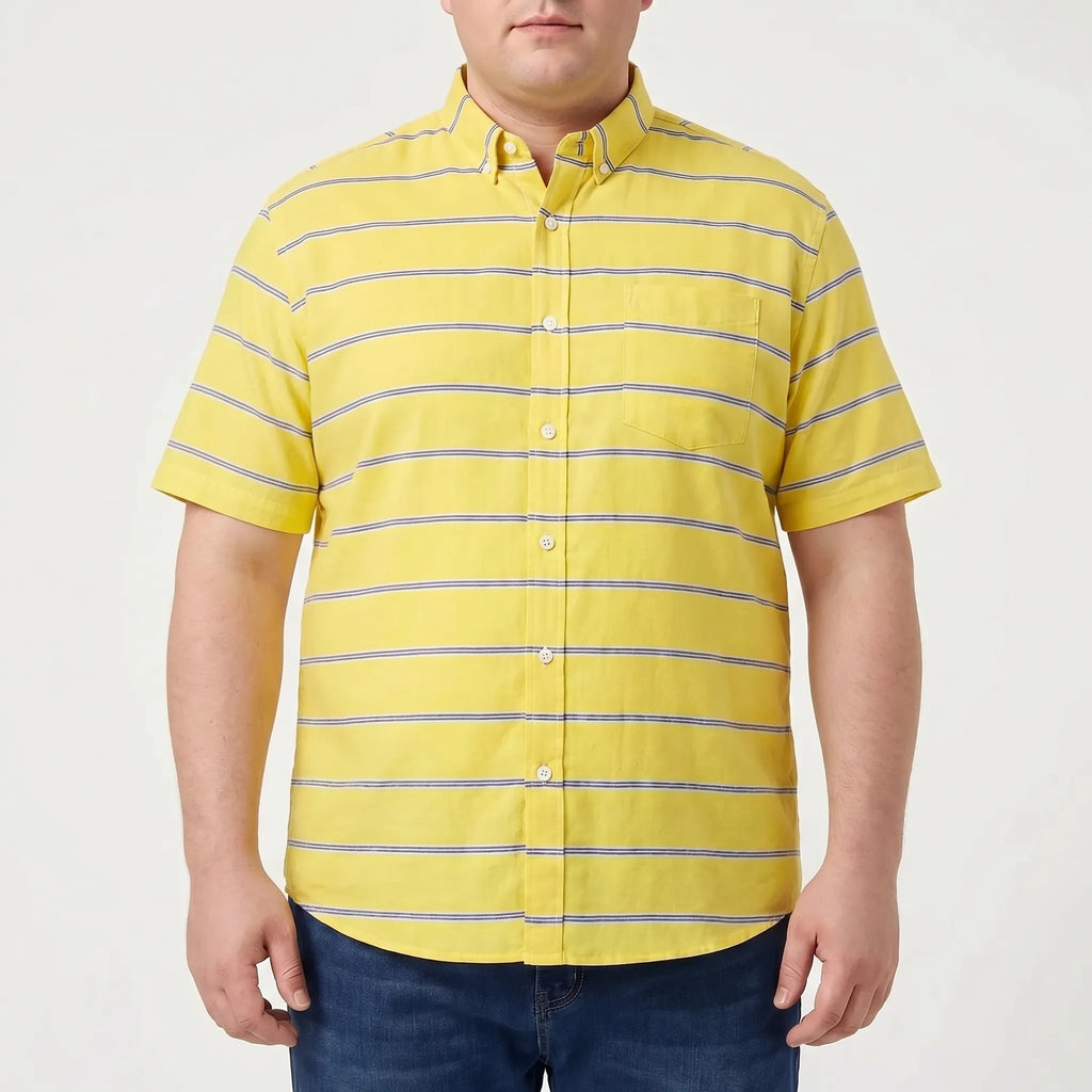 Designer casualshirt in plusmaat