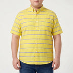 Designer casualshirt in plusmaat