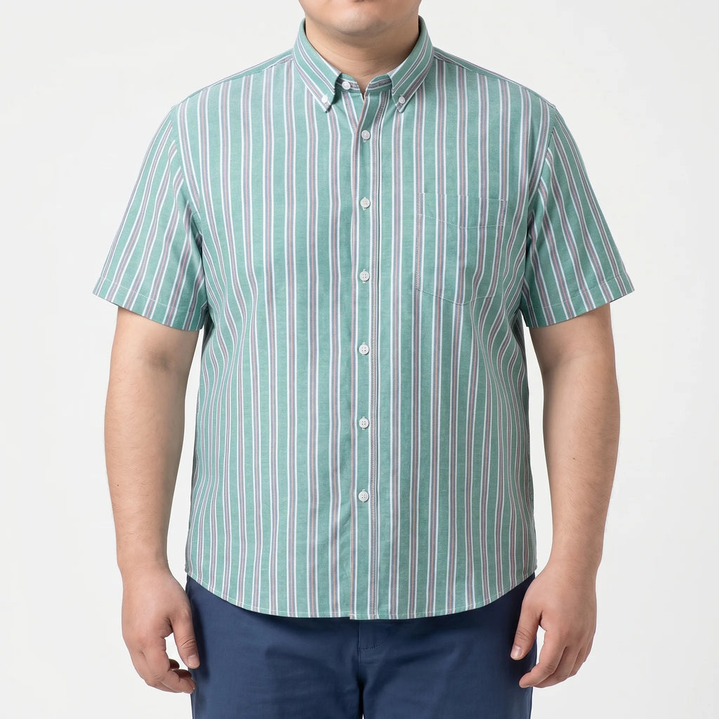 Designer casualshirt in plusmaat